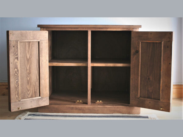 Wooden aquarium cabinet, with strong braced interior.