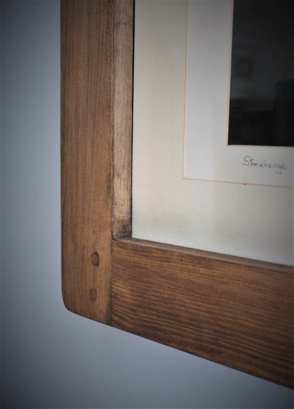 Large A3 picture frame in dark wood
