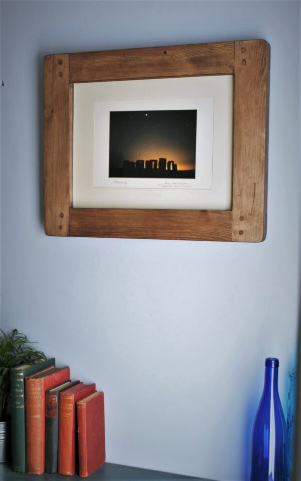 Large A3 picture frame in chunky natural wood