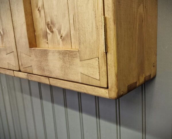 Wooden kitchen cabinet, rustic traditional dovetail cupboard from Somerset UK