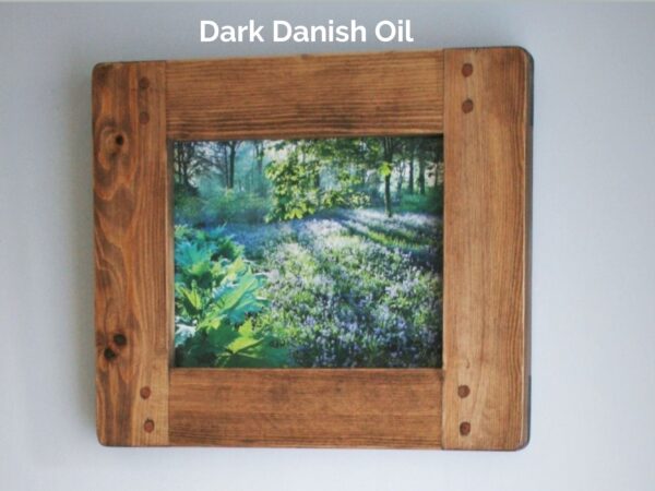 A4 wooden frame Dark Danish Oil option.