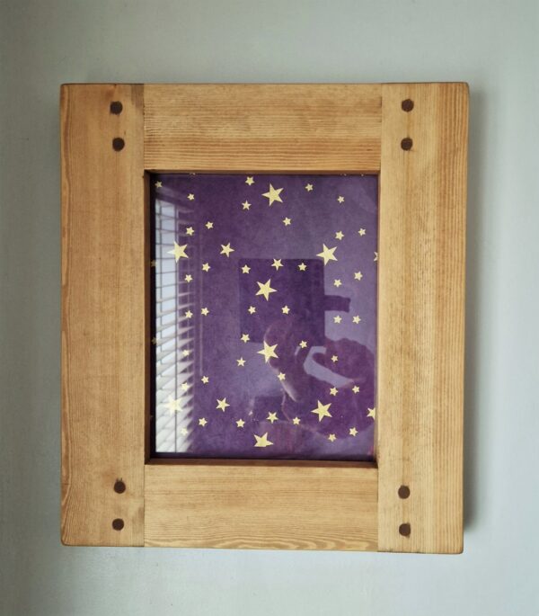 Wooden picture frame for 8 x 10 inch photo or art print. Bespoke handmade in Somerset UK.