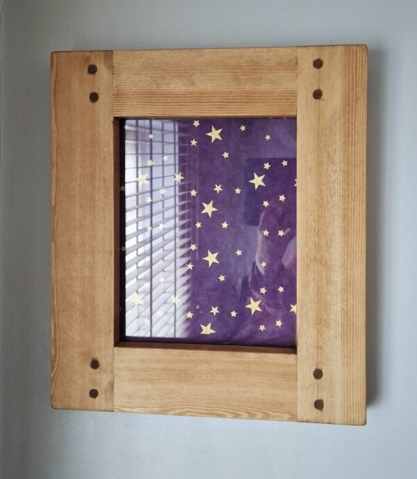 A4 wooden frame for photo and print, portrait option. Bespoke handmade in Somerset UK.