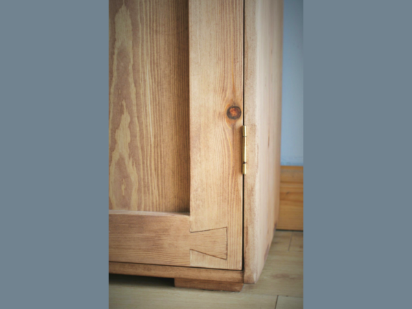 Large bathroom armoire cabinet cabinet on little feet for healthy air flow, made in Somerset UK.