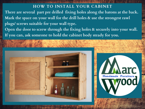 How to install your single door cabinet, advice from Marc Wood Furniture UK.
