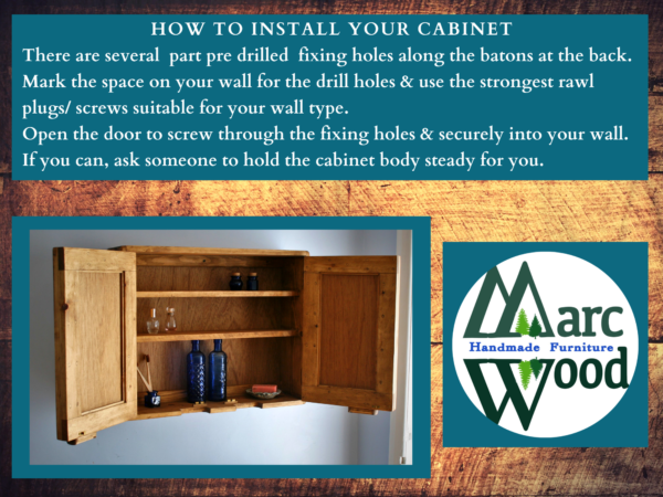 How to install your double door cabinet, advice from Marc Wood Furniture UK.