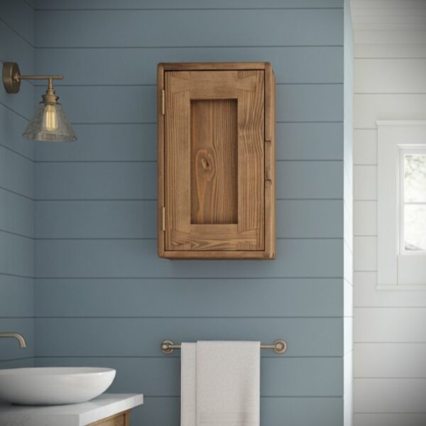 Slim dark wood bathroom cabinet, modern rustic, custom handmade in Somerset UK from natural, sustainable wood -edited_1