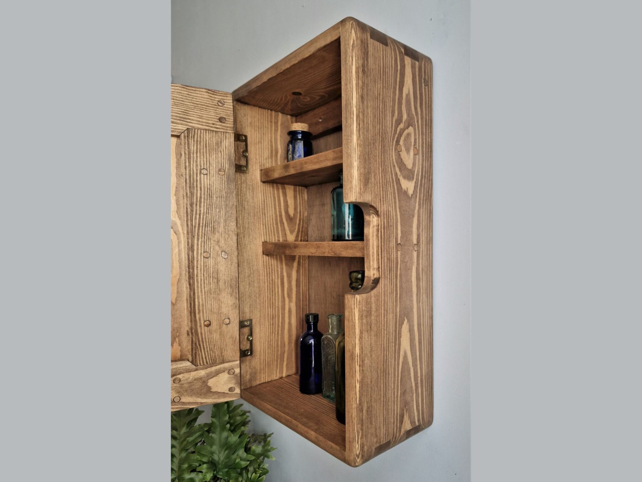 Slim dark wood bathroom