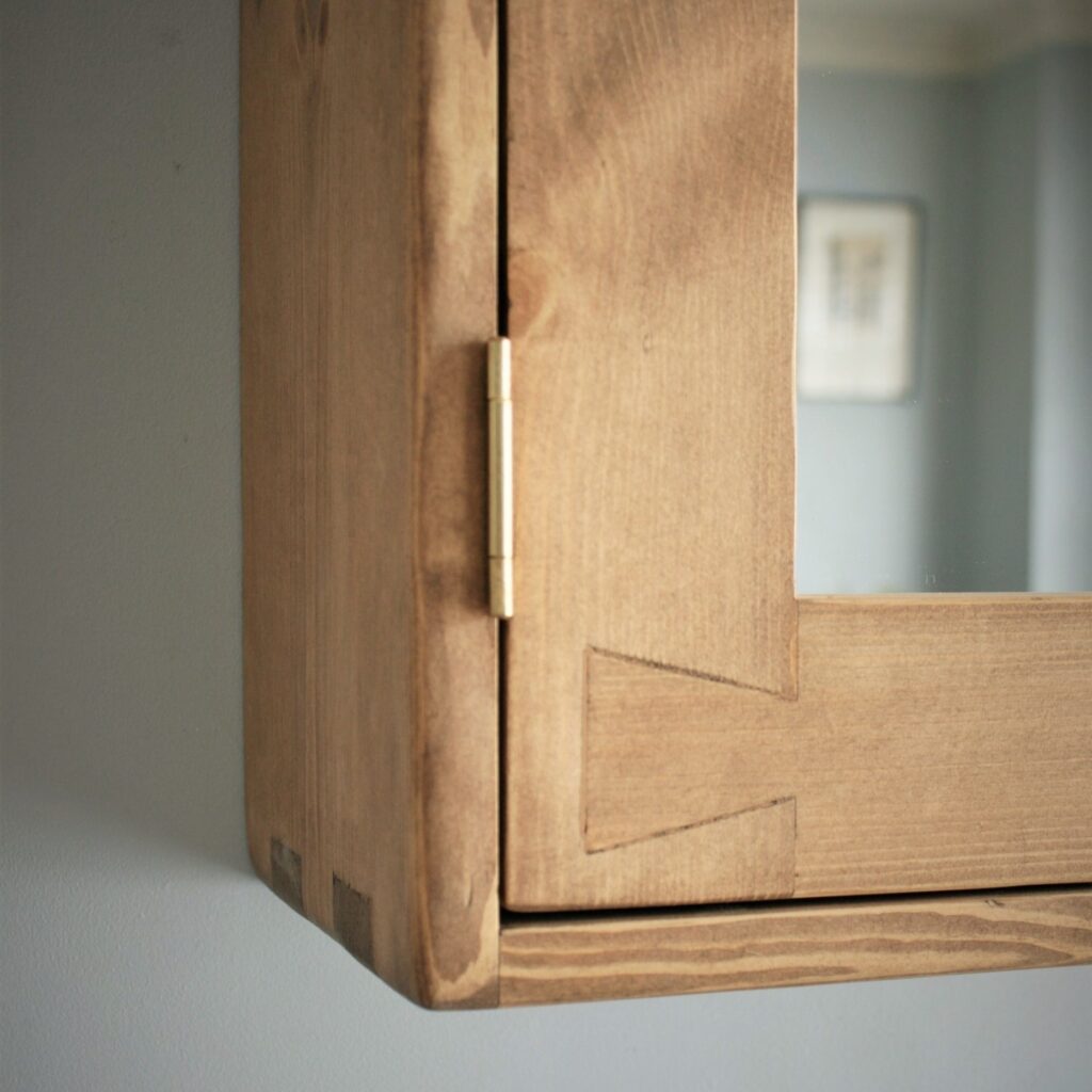 UK furniture maker Marc Wood designs a dovetail bathroom cabinet.