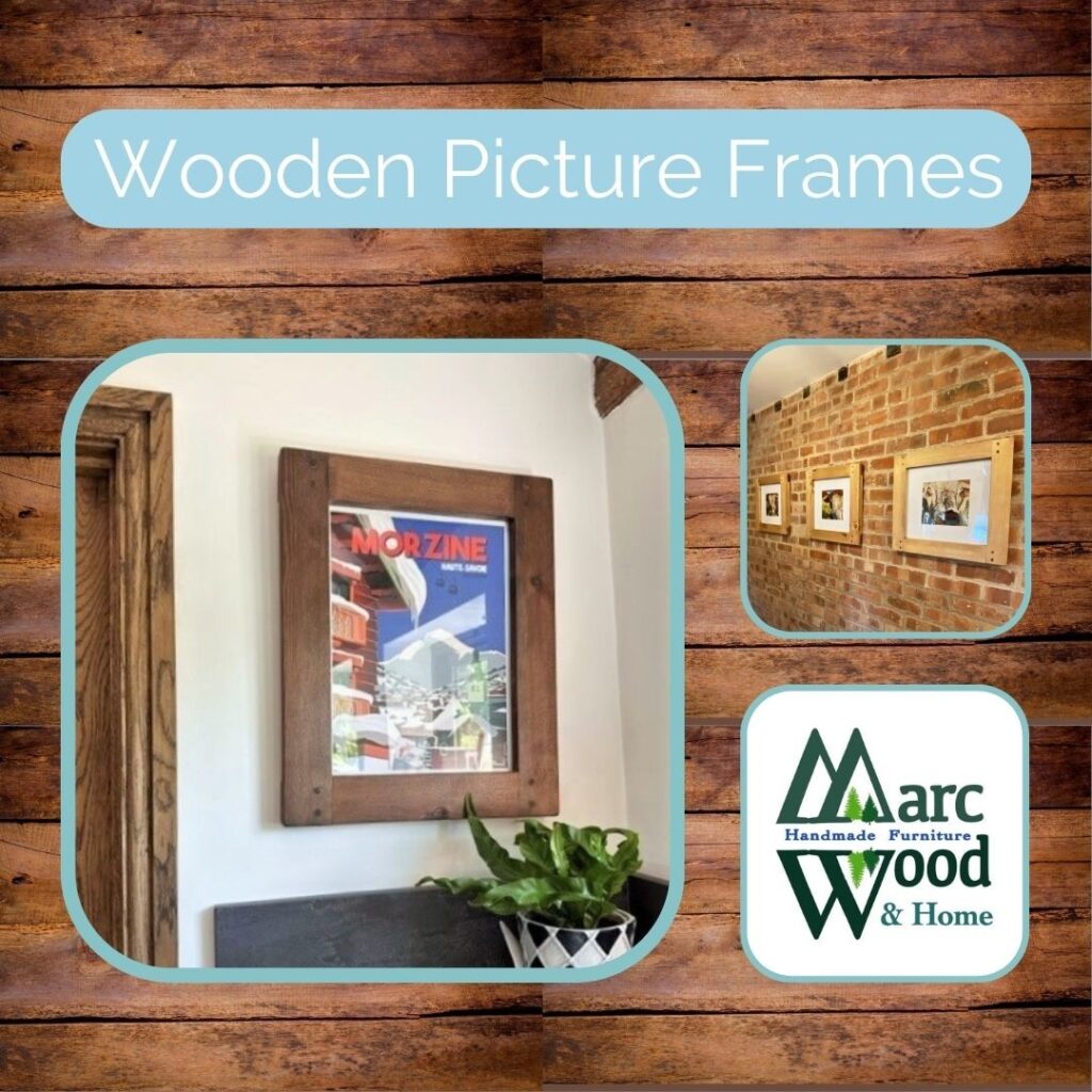Customer Photos of our rustic handmade wooden picture frames from Somerset UK