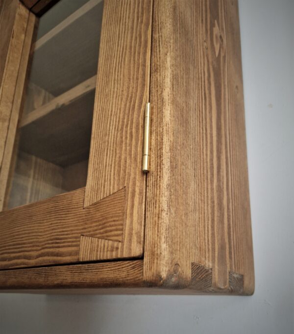 Close up of finger joint cabinet from Somerset UK