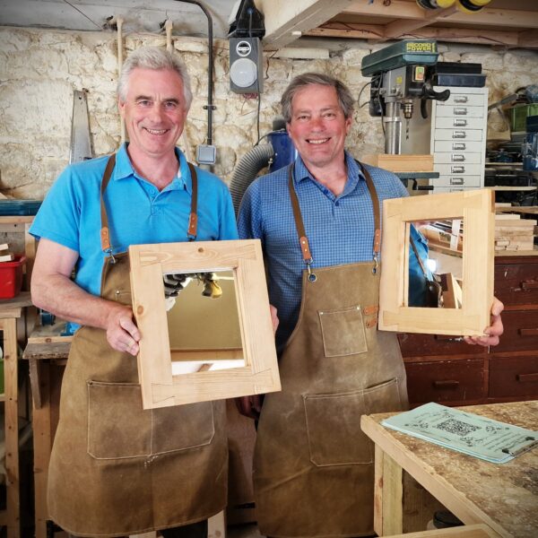Woodworking day courses and classes in Somerset UK, make a mirror or frame with hands on carpentry skills and techniques from furniture maker Marc Wood.