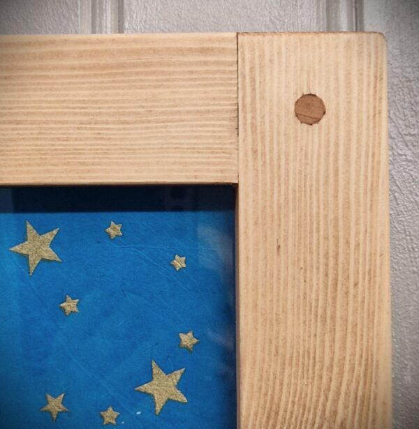 Small rustic wooden frame - various square sizes (5 cm frame width) - Image 5